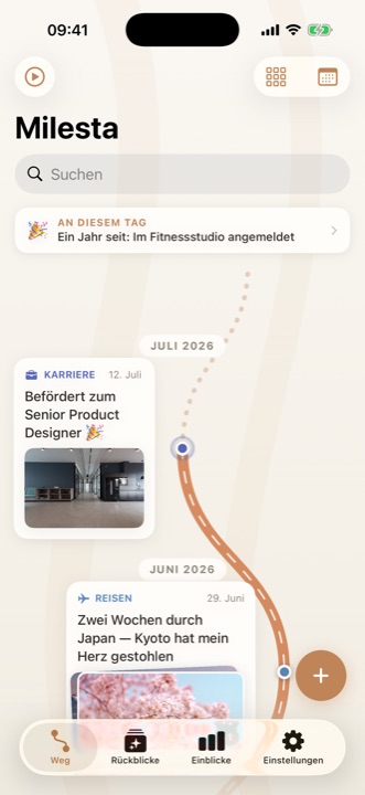 German localization — milestone path