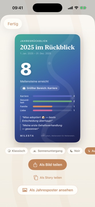 German localization — recap card